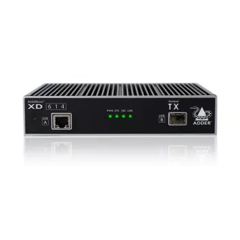 ADDER XD614P-DP extender KVM DisplayPort, trasmettitore e ricevitore, cablato, fino a 4000 m su fibra ottica, 1920 x 1200 @ 60Hz, Cat6/Cat6a/Cat7/Cat8.1
