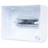 ADELID RM-NT-06T Quadro di Distribuzione da Parete, 6 Moduli, 1 Fila, IP40, Bianco/Grigio