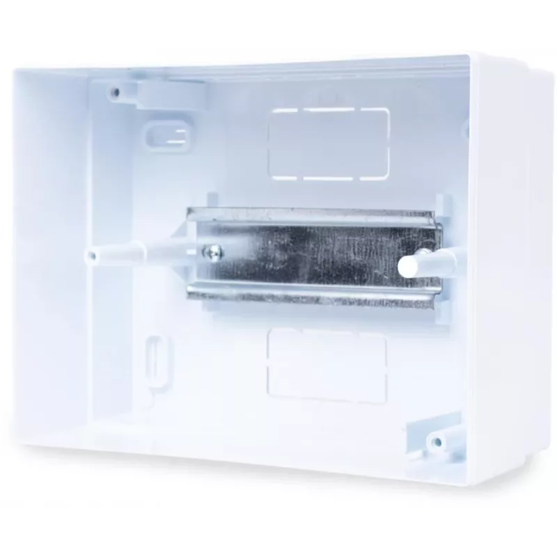 ADELID RM-NT-06T Quadro di Distribuzione da Parete, 6 Moduli, 1 Fila, IP40, Bianco/Grigio