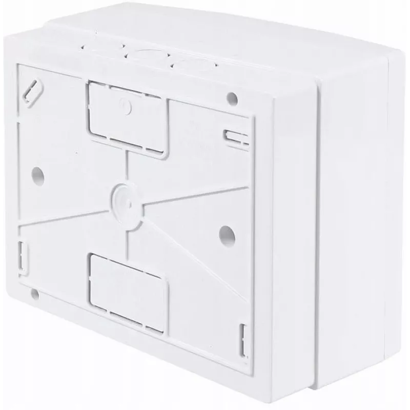 ADELID RM-NT-06T Quadro di Distribuzione da Parete, 6 Moduli, 1 Fila, IP40, Bianco/Grigio