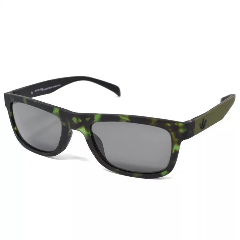 Adidas AOR005-140030 Occhiali da sole uomo montatura nera lenti grigie 54/21/140 mm