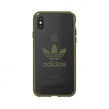 Adidas Apple iPhone X/Xs OR Clear Case verde