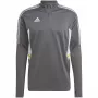 adidas Condivo 22 Felpa da allenamento uomo 1/2 Zip Grey Five/White HD2312