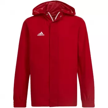 adidas Entrada 22 giacca all-weather uomo rosso/bianco