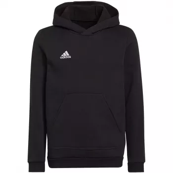 adidas Entrada 22 felpa con cappuccio bambino nero 116 cm