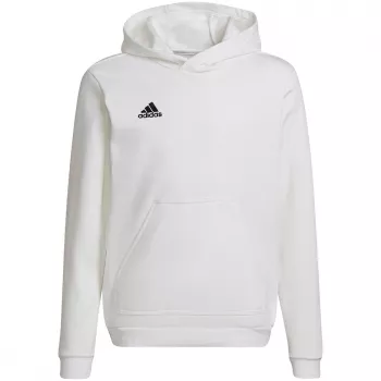adidas Entrada 22 Felpa con cappuccio bambino bianco HG6303 taglia 128