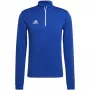 adidas Entrada 22 top da allenamento uomo felpa Team Royal Blue/bianco XL