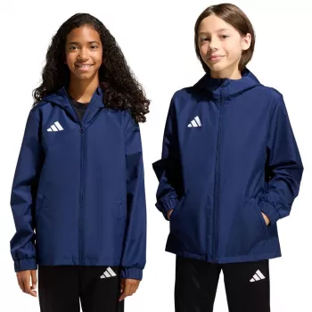 Giacca per bambini adidas Entrada 26 All Weather blu navy JZ9103 116 cm