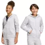 adidas Entrada 26 Felpa con cappuccio full-zip bambino grigio chiaro 140 cm