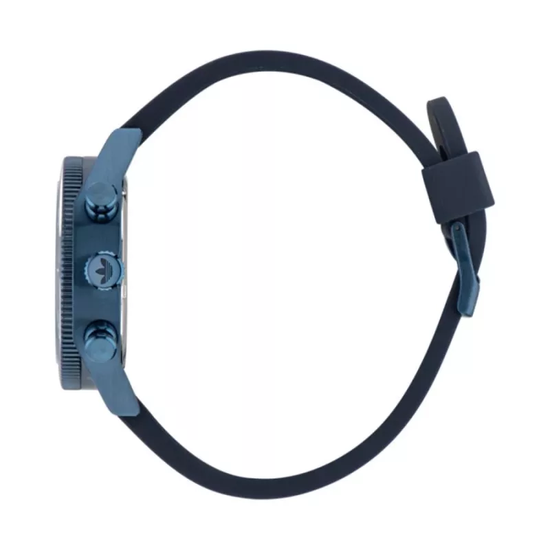 Orologio cronografo al quarzo uomo Adidas AOFH23004 Code One Chrono 43 mm silicone nero