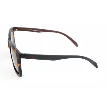 Adidas occhiali da sole da uomo AOR015 – montatura nera opaca, lenti grigie – 53/20/140 mm
