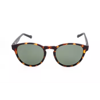 Occhiali da sole uomo rettangolari Adidas Originals AOR028-092009 - montatura nera, lenti grigie, 50 mm