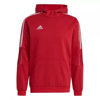 adidas Tiro 21 felpa con cappuccio uomo Team Power Red / bianco GM7353
