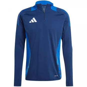 adidas Tiro 24 Competition Training Top Team Navy Blue 2 / White Uomo Slim Fit Manica lunga AEROREADY Poliestere riciclato Maglia da calcio S