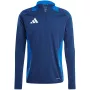 adidas Tiro 24 Competition Training Top Team Navy Blue 2 / White Uomo Slim Fit Manica lunga AEROREADY Poliestere riciclato Maglia da calcio S