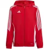 adidas Tiro 24 giacca da allenamento bambino rosso/bianco 164cm