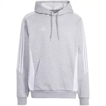 adidas Tiro 24 felpa con cappuccio Medium Grey Heather IR7545 felpa da allenamento calcio uomo