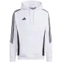 adidas Tiro 24 Sweat Felpa con cappuccio e zip bianco IR7547