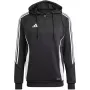 adidas Tiro 24 felpa da allenamento con cappuccio uomo nero IJ9957