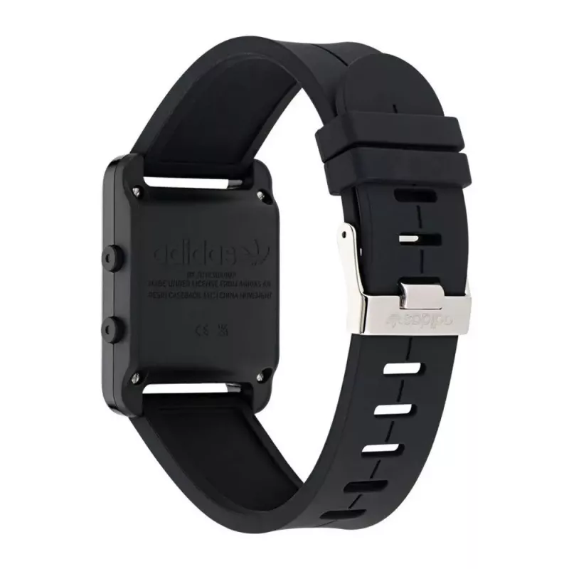 Adidas Unisex AOST23568 Orologio analogico al quarzo 31mm nero silicone