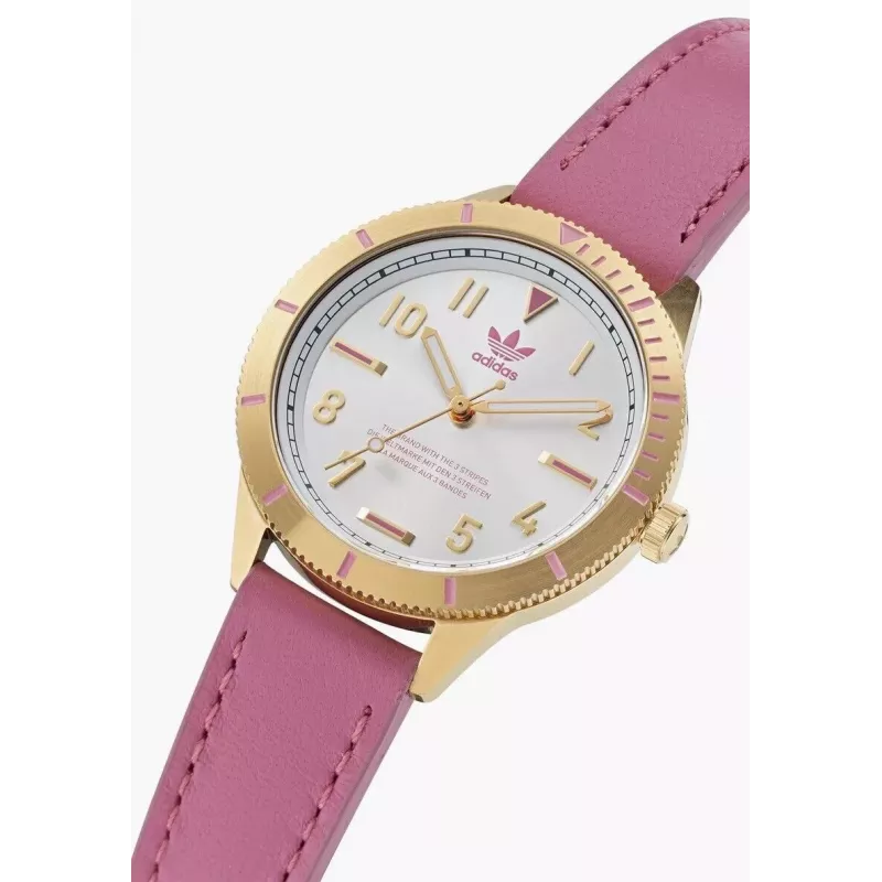 Adidas Orologio da donna AOFH22509 36 mm oro rosa bianco silicone