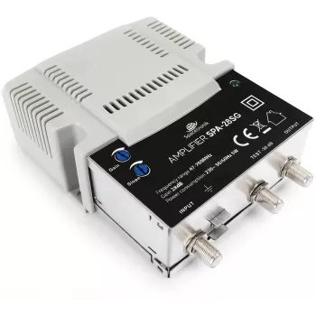 Amplificatore di segnale TV terrestre e via cavo regolabile Spacetronik SPA-28SG LTE II