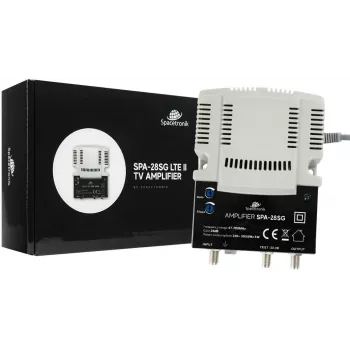 Amplificatore di segnale TV terrestre e via cavo regolabile Spacetronik SPA-28SG LTE II
