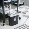 Adler AD 1037s argento distruggidocumenti a taglio a strisce, 5 fogli, livello di sicurezza P-1, contenitore 10 l