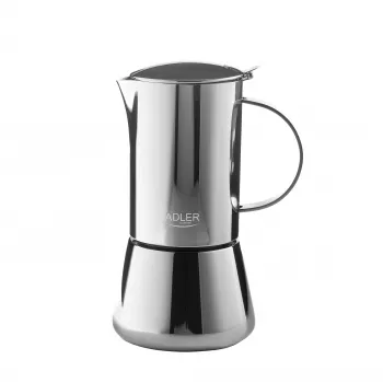 Adler AD 4417 Macinacaffè, 150 W, 75 g, acciaio inox, argento/nero
