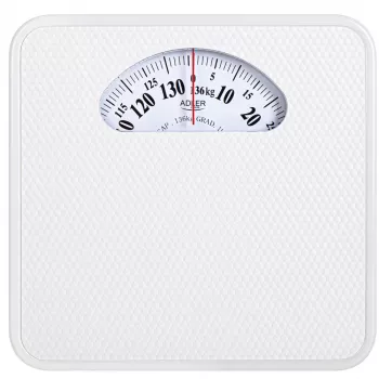 Adler AD 8179 Bilancia meccanica per persone - bianca, portata 136 kg