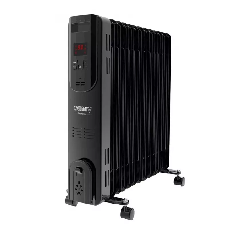 Camry CR 7814 radiatore a olio con telecomando, 2500 W, 13 elementi, nero
