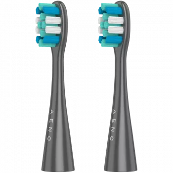 AENO ADB0010G Testina di ricambio, 2 pezzi - bianco - compatibile con la serie Xiaomi Mi Electric Toothbrush