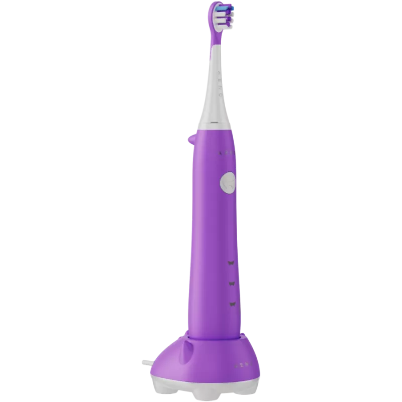 AENO Spazzolino senza fili, viola, 3 testine, 600mAh, 5 modalità, Smart Remind