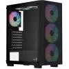 Aerocool B509A Flow-G-BK-v1 Case PC Mid Tower con alimentatore 650W, vetro temperato, nero