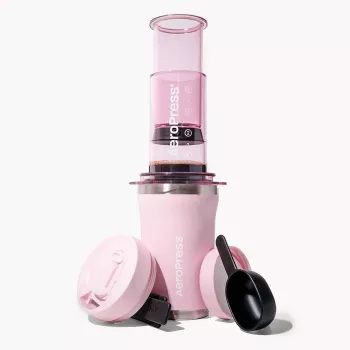 AeroPress Go Plus Macchina per il caffè con tazza termica rosa 475 ml
