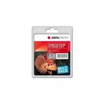 AgfaPhoto APCCLI526SETD set di 5 cartucce d'inchiostro compatibili per Canon PIXMA iP4950, iX6550, MG5350, MG6150, MG6250, MG8150, MG8250, MX715, MX885, MX895 (nero, nero fotografico, ciano, magenta, giallo)