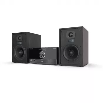 Aiwa MSBTU-600 sistema micro Hi-Fi 50W con Bluetooth, lettore CD, radio FM, USB, ingresso Aux, display LED, telecomando, nero