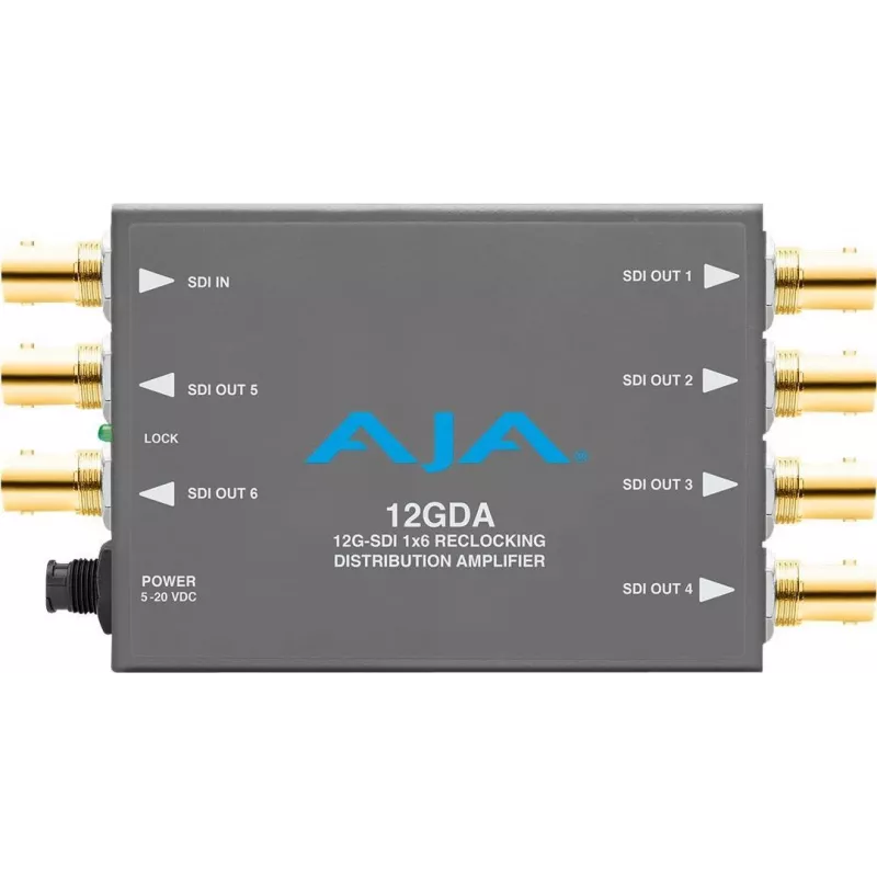 AJA 12GDA distributore di segnale 12G-SDI 1x8