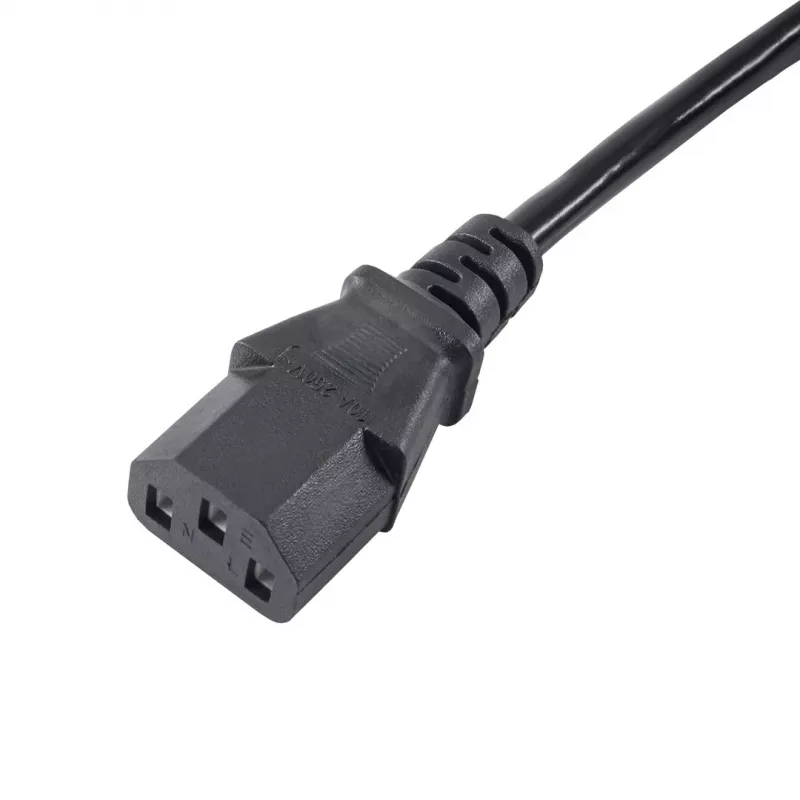Akyga AK-PC-05A Cavo di alimentazione CEE 7/7 a IEC C13, 5 m, nero