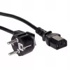 Akyga AK-PC-06A cavo di alimentazione CEE 7/7 a IEC C13, 3 m, nero