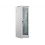 ALANTEC Armadio rack server 24U 600x600mm, grigio, porta anteriore in vetro, porta posteriore in metallo massiccio, con serratura, 4 guide di montaggio, base inclusa, montaggio fai da te