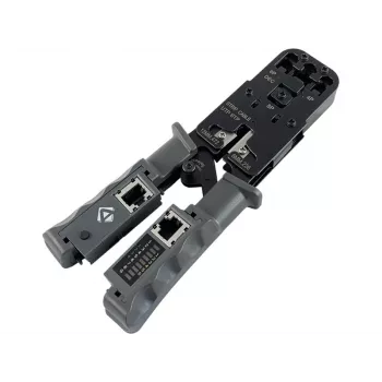 ALANTEC 4P6P8P pinza crimpatrice con tester per cavi di rete LAN