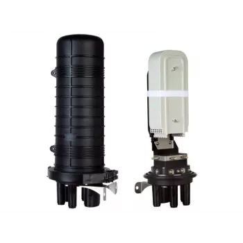 ALANTEC FOM-72K giunto verticale per fibra ottica, 72 giunzioni, kit completo con vassoi, protezioni per giunzioni, kit di montaggio