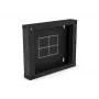 ALANTEC parte posteriore (cerniera / inclinazione) per armadio SW-18U-600-450-01-C, nero 150mm