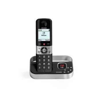 ALCATEL 8517110010 telefono cordless DECT con 2 portatili, display ambra da 1,5 pollici e rubrica