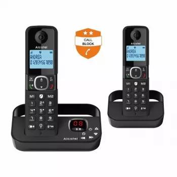 Alcatel 8517110010 telefono cordless DECT con cornetta e retroilluminazione ambra da 1,5 pollici