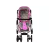 ALICE passeggino per bambola 2-in-1 con sacca navicella rosa stelle