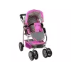 ALICE passeggino per bambola 2-in-1 con sacca navicella rosa stelle