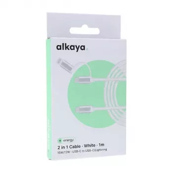 ALKAYA Speed Flex Cavo dati intrecciato 65W 1m bianco (CL-60006)