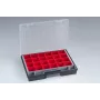 Organizer per piccoli componenti Allit EuroPlus Flex 37-25 con 18 inserti estraibili, nero 56652
